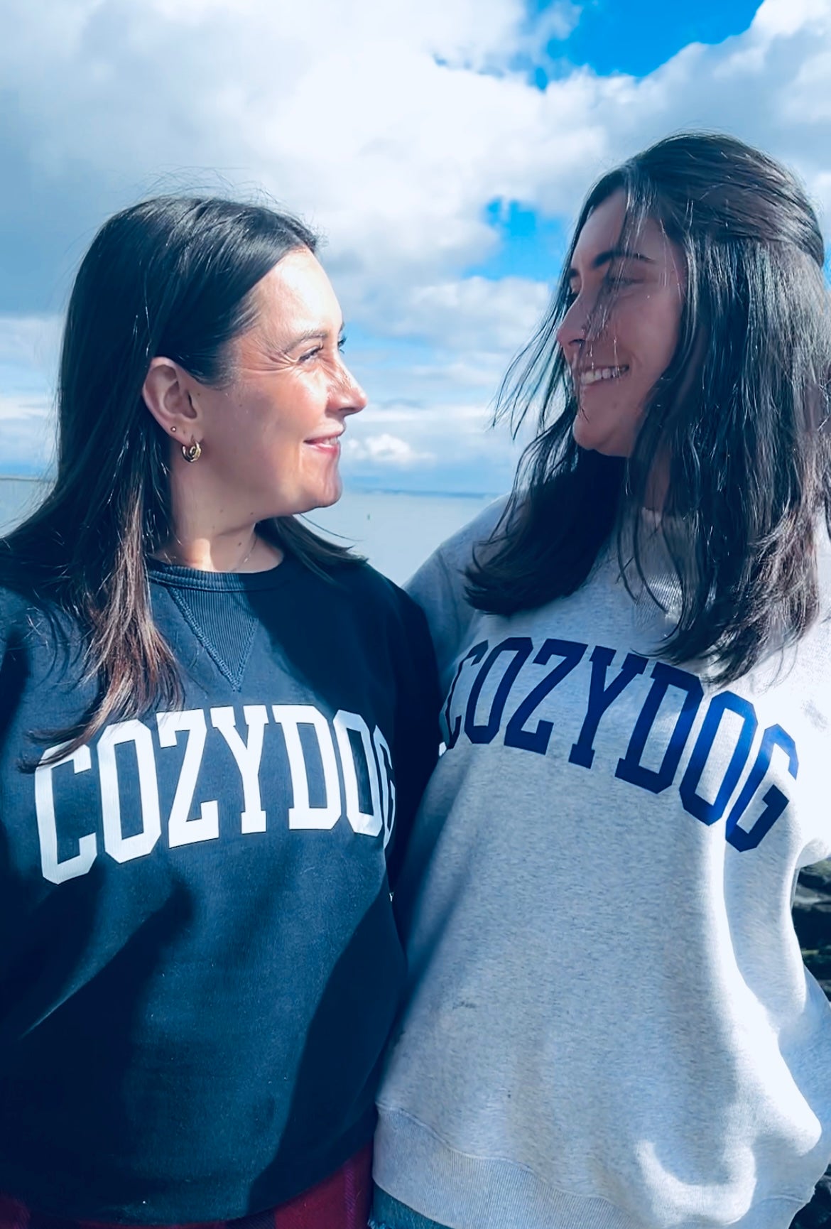 NAVY COZYDOG SWEATSHIRT