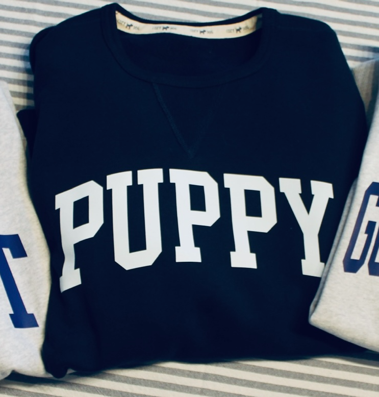 NAVY COZYDOG SWEATSHIRT