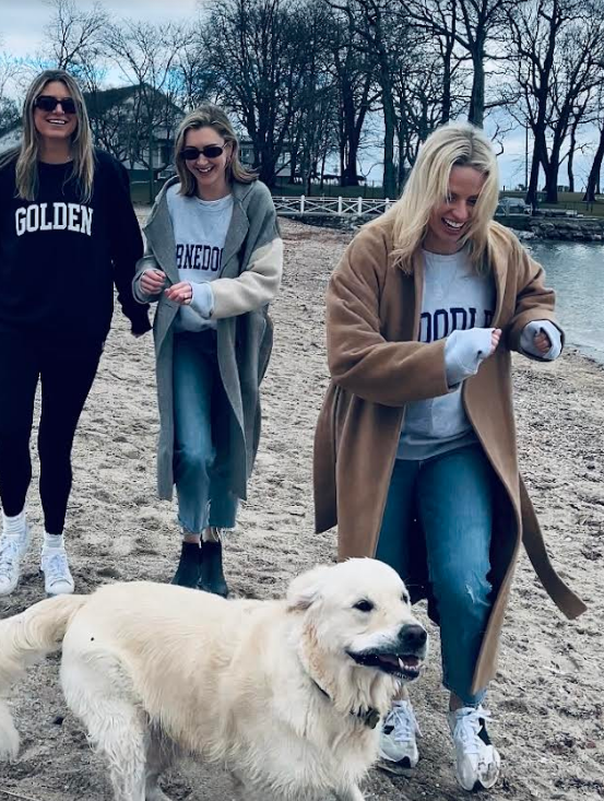 NAVY COZYDOG SWEATSHIRT